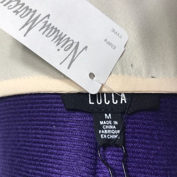 NWT Lucca Cream Cottagecore Boho Lace Up Peasant Top Size Medium - Picture 8 of 8